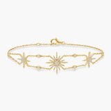 Soleil Chain Bracelet 3 suns