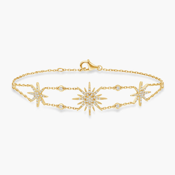 Soleil Chain Bracelet 3 suns