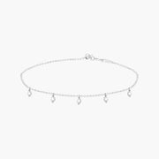 Gypsy tassel diamond bracelet