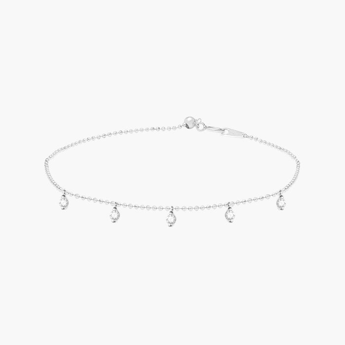 Gypsy tassel diamond bracelet