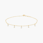 Gypsy tassel diamond bracelet