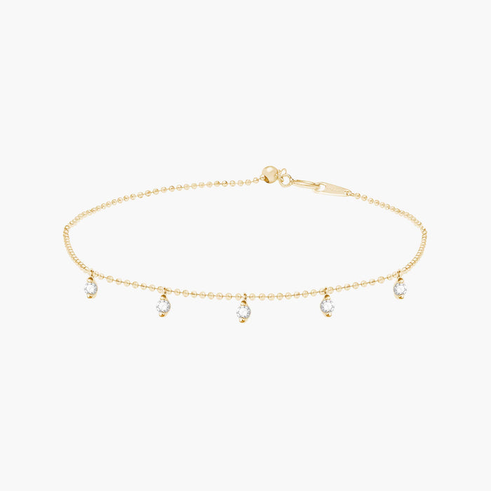 Gypsy tassel diamond bracelet
