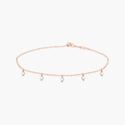 Gypsy tassel diamond bracelet