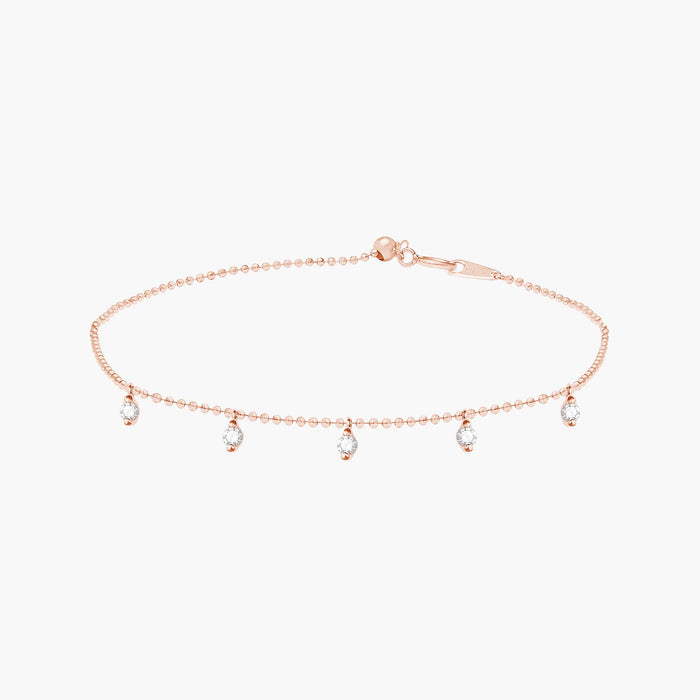 Gypsy tassel diamond bracelet