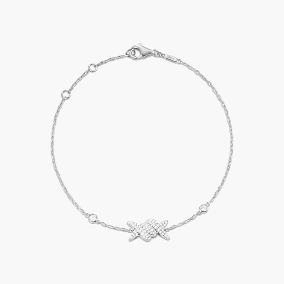 Bracelet Barbelé Pavé