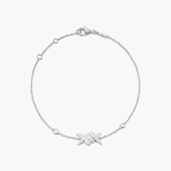 Bracelet Barbelé Pavé