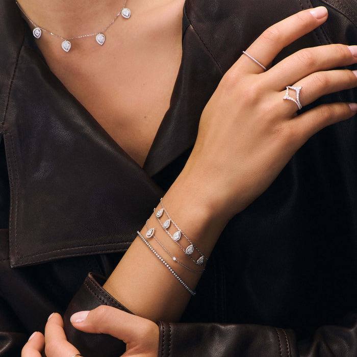 Bracelet Union Poire Diamants