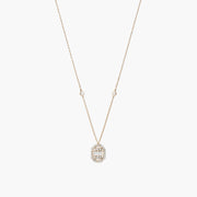 Baguette Square Diamond Union Necklace