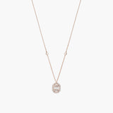 Baguette Square Diamond Union Necklace