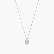 Baguette Square Diamond Union Necklace