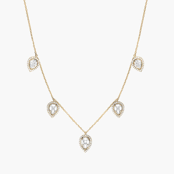 Éclat choker 5 pears