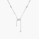 Barbelé Drop Paved Necklace