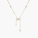 Barbelé Drop Paved Necklace