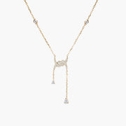 Barbelé Drop Paved Necklace
