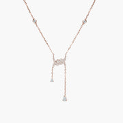 Barbelé Drop Paved Necklace