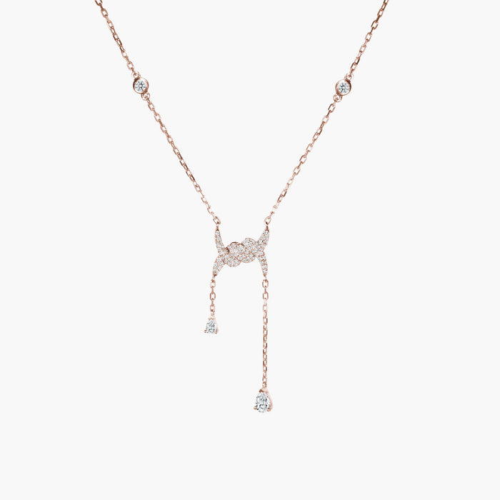 Barbelé Drop Paved Necklace