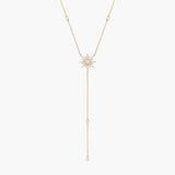 Soleil lariat necklace