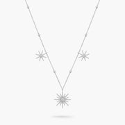 Soleil Necklace 3 drop suns