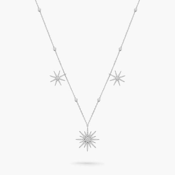 Soleil Necklace 3 drop suns