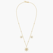 Soleil Necklace 3 drop suns