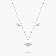 Soleil Necklace 3 drop suns