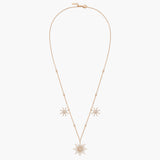 Soleil Necklace 3 drop suns