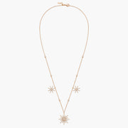 Soleil Necklace 3 drop suns