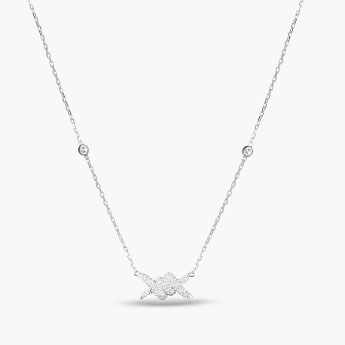 Collier Barbelé Pavé