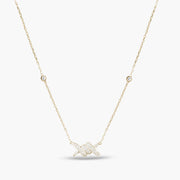 Collier Barbelé Pavé
