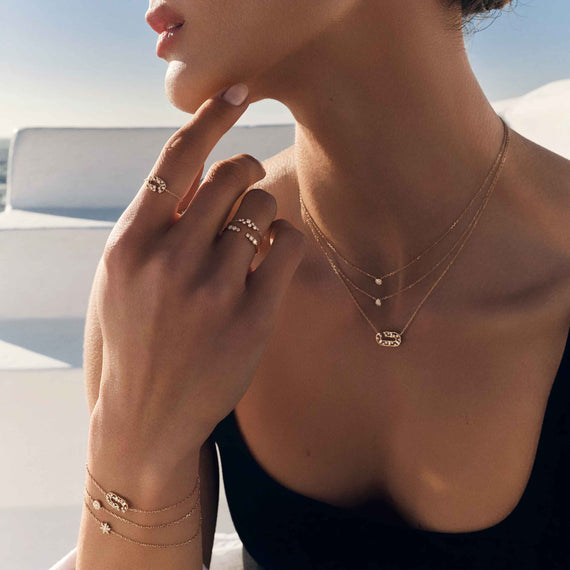 Magic Touch pear necklace