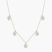Collier Soleil grandes pampilles 