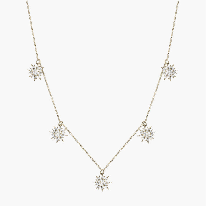 Collier Soleil grandes pampilles 