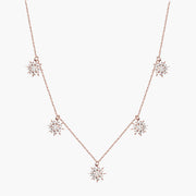 Collier Soleil grandes pampilles 