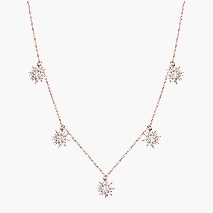 Collier Soleil grandes pampilles 