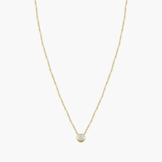 Magic Touch solitaire necklace