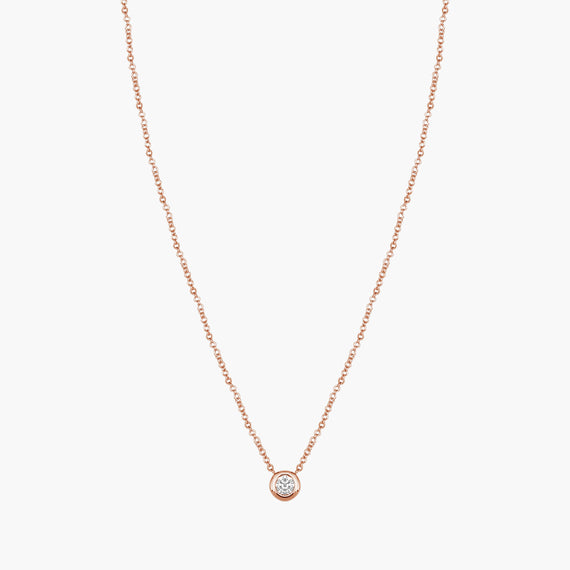 Magic Touch solitaire necklace