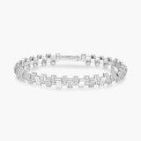 Pulsion half-paved bracelet