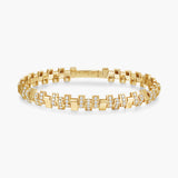 Pulsion half-paved bracelet
