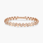 Pulsion half-paved bracelet
