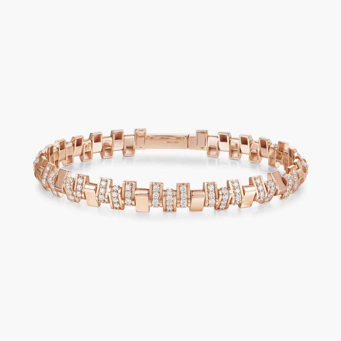 Pulsion half-paved bracelet