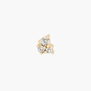 Piercing barre 3 diamants fairy tale