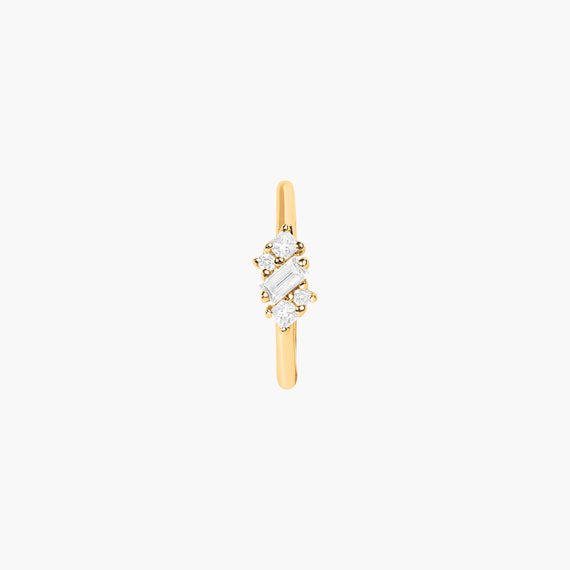 Éclat frosty sparkle hoop piercing