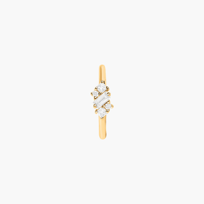 Éclat frosty sparkle hoop piercing