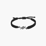 Barbelé braided paved bracelet