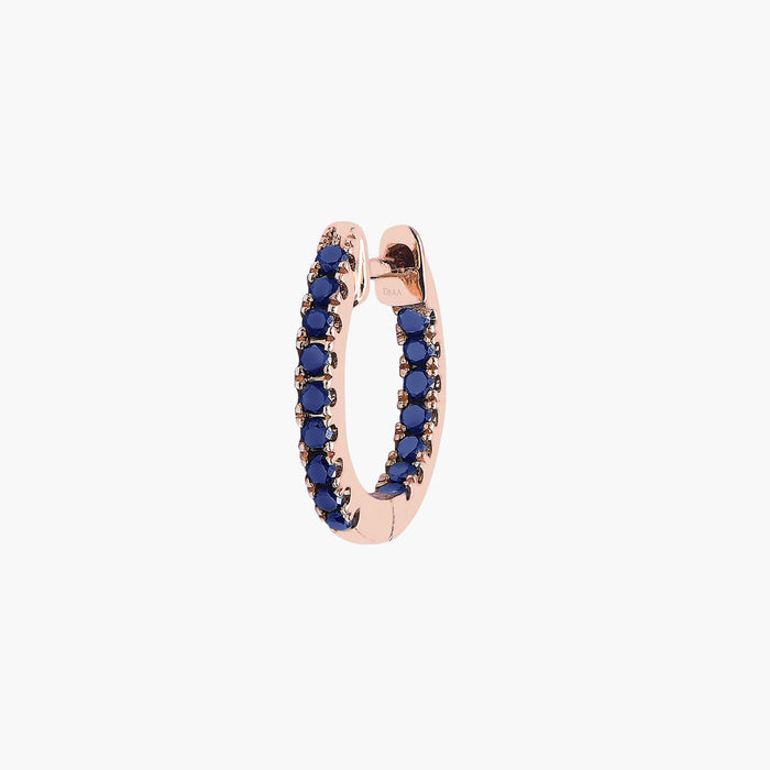 Gaphique blue sapphire single hoop