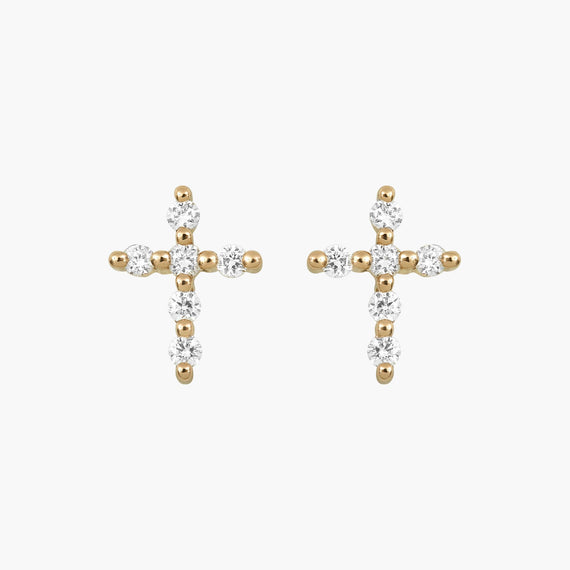 Boucles d'oreilles Magic Touch grande croix