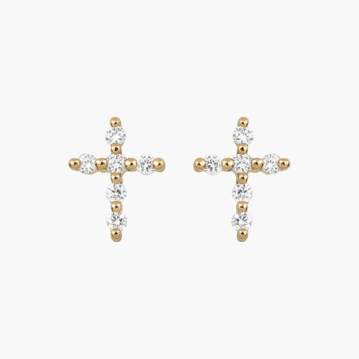 Boucles d'oreilles Magic Touch grande croix