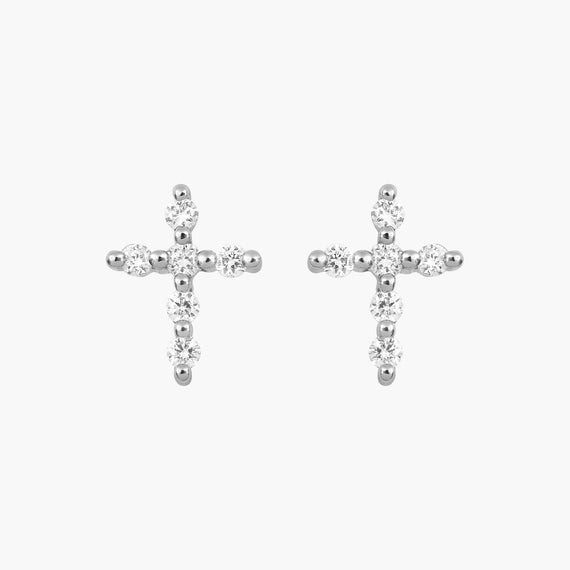 Boucles d'oreilles Magic Touch grande croix