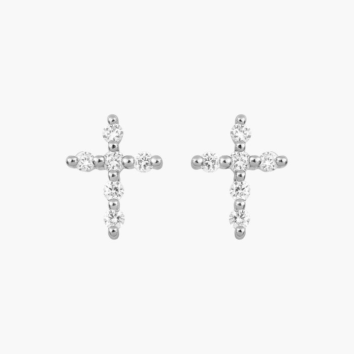 Boucles d'oreilles Magic Touch grande croix