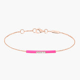 Marbella bracelet pink enamel
